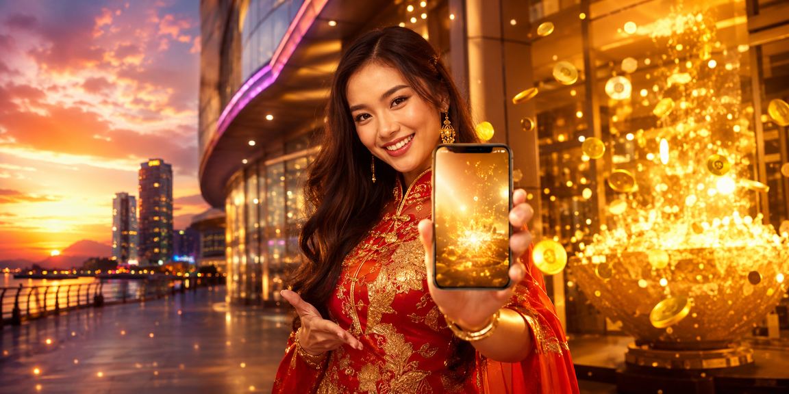 Pemain loteri di Kota Kinabalu menyemak nombor 4D melalui platform kk8 pada telefon pintar